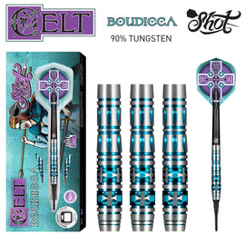 Celt Boudicca Soft Tip Dart Set-90% Tungsten Barrels - shot-darts