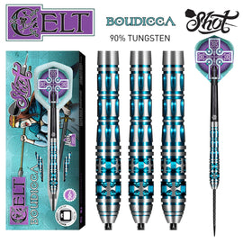 Celt Boudicca Steel Tip Dart Set-90% Tungsten Barrels - shot-darts
