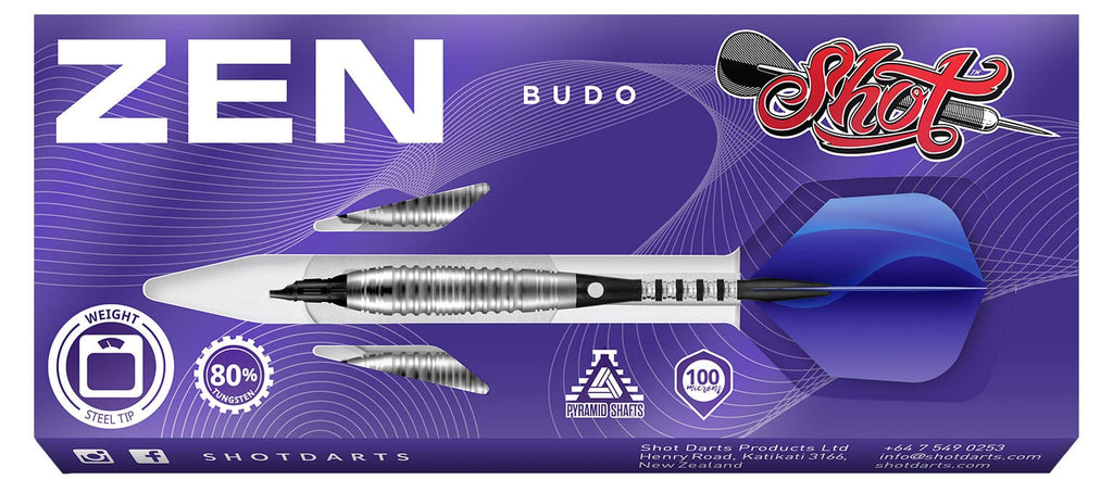 Zen Budo Soft Tip Dart Set-80%-Tungsten Barrels
