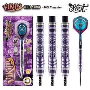 Viking Shield-Maiden Steel Tip Dart Set-90% Tungsten - shot-darts
