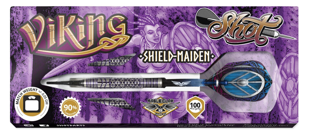 Viking Shield-Maiden Soft Tip Dart Set-90% Tungsten Barrels