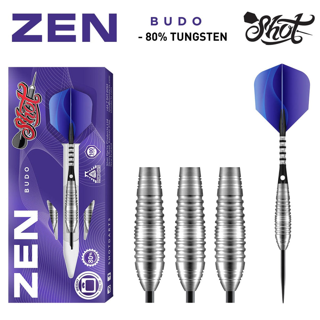 Zen Budo Steel Tip Dart Set-80%-Tungsten-