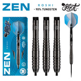 Shot Darts Zen Roshi Steel Tip Dart Set-90% Tungsten Barrels