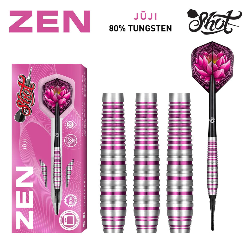 Zen Juji Soft Tip Dart Set-80% Tungsten Barrels