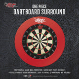 One Piece Dartboard Surround- Red - shot-darts